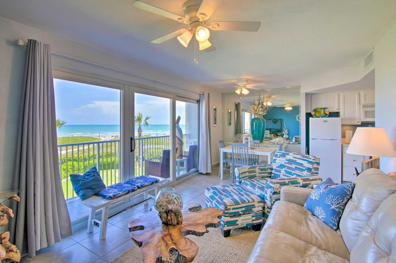Sunny Oceanfront Condo On South Padre Island Beach Extérieur photo