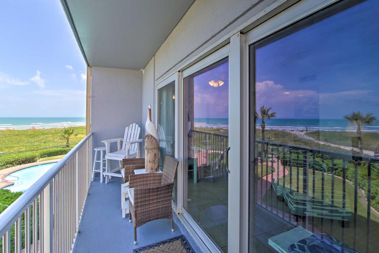 Sunny Oceanfront Condo On South Padre Island Beach Extérieur photo