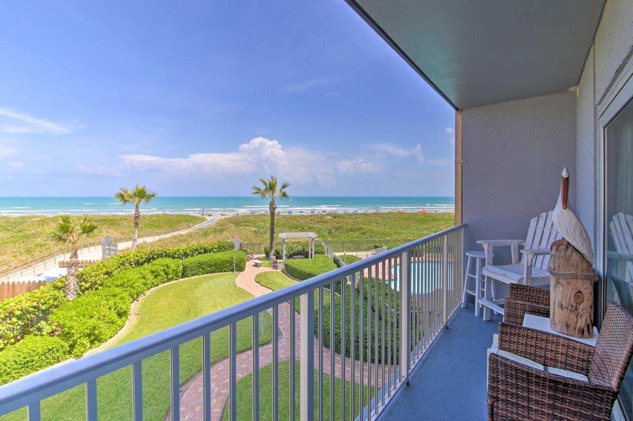 Sunny Oceanfront Condo On South Padre Island Beach Extérieur photo